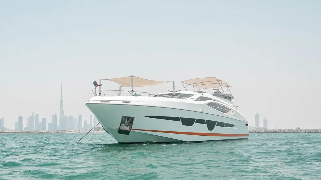 Dolce Vita luxury yacht cruising on open sea