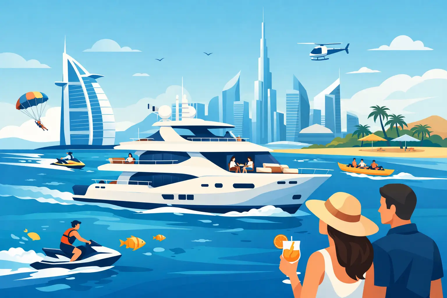 What Is Included in a Yacht Charter Dubai?