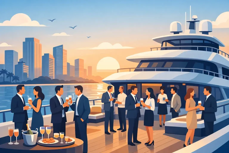 Can Yachts Host Corporate Mixers?