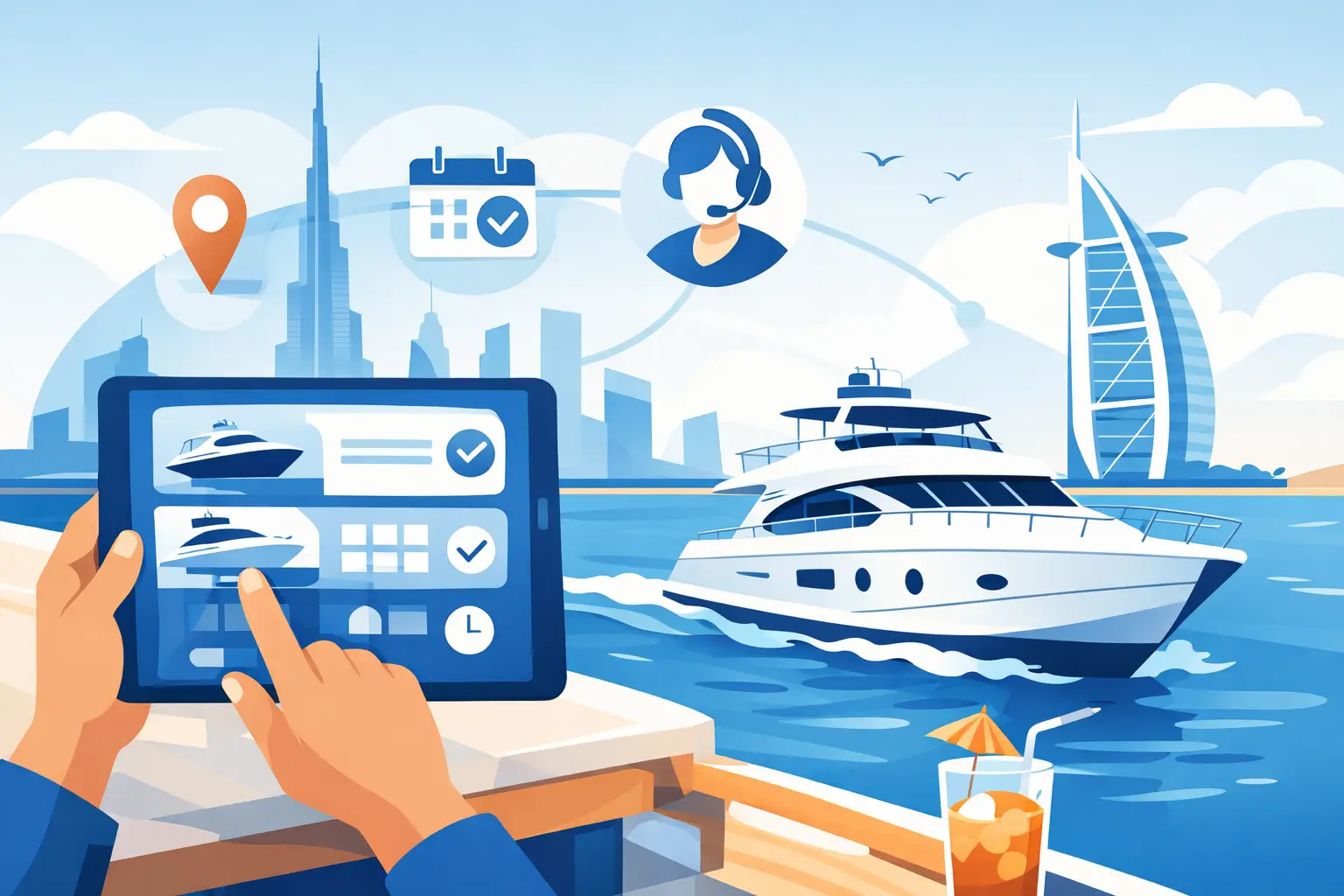 Dubai Yacht Booking Process for Private Charters