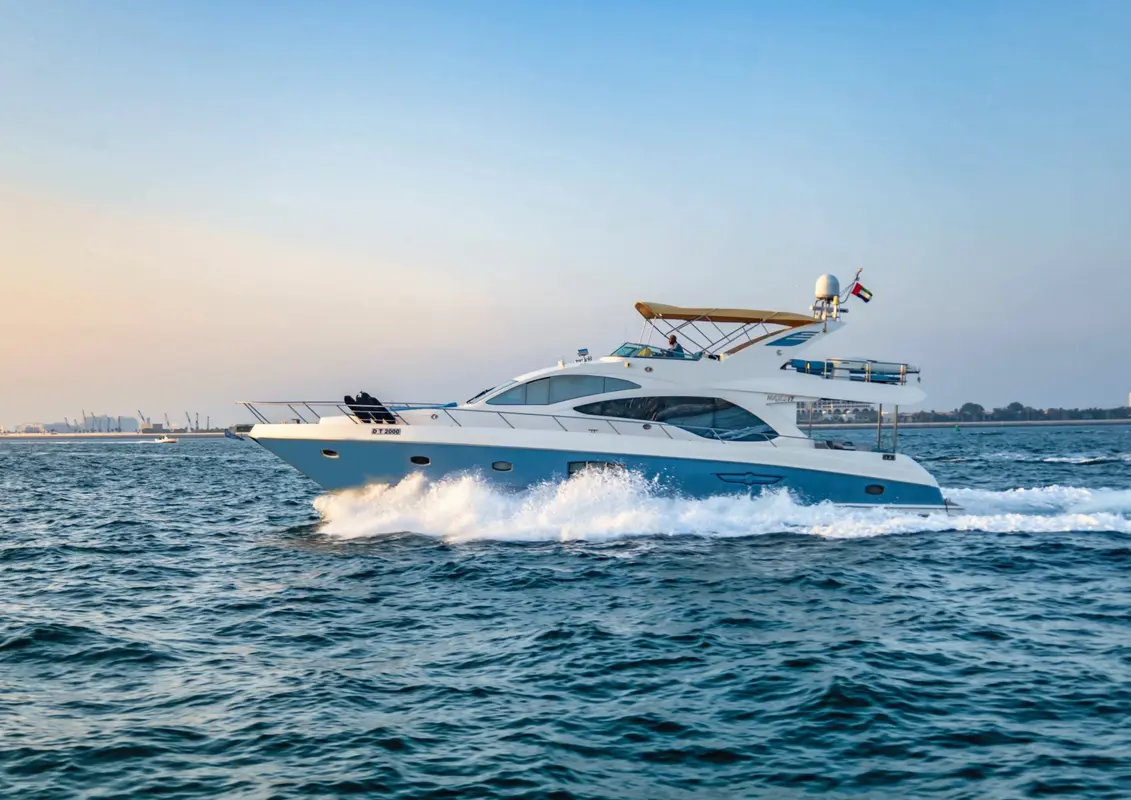 Azure 66 yacht exterior cruising Dubai