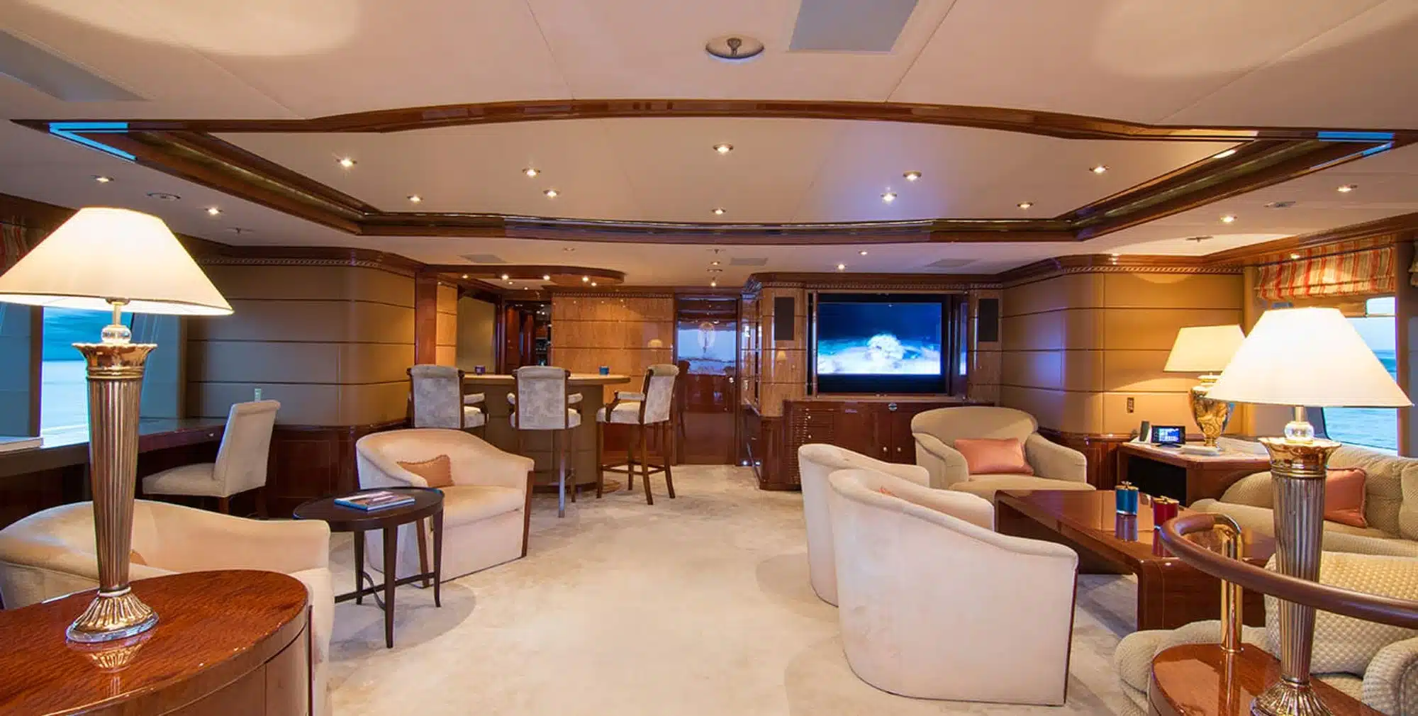 Benetti 60M superyacht interior lounge