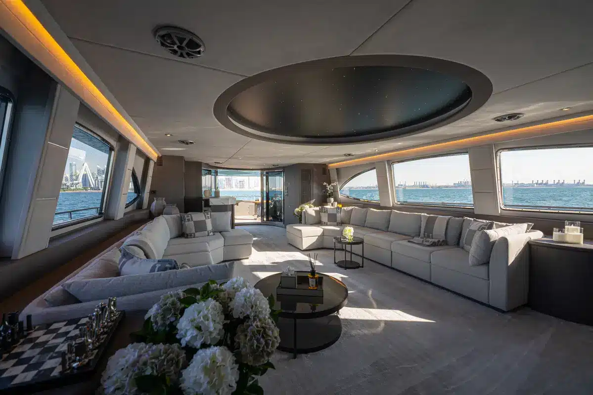 Triple 7 superyacht guest cabin