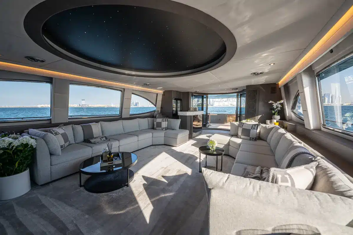 Triple 7 superyacht master cabin