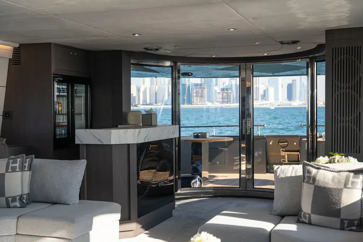 Triple 7 superyacht interior detail