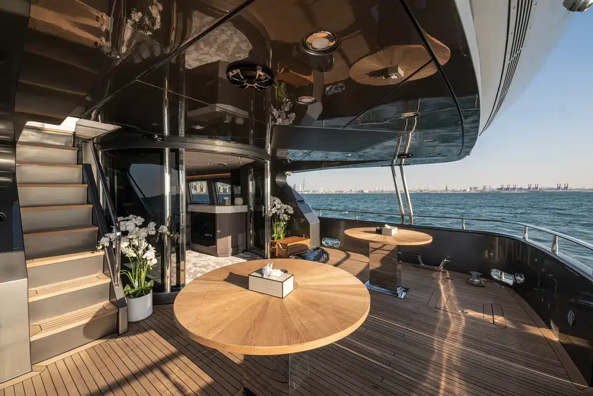 Triple 7 superyacht interior salon