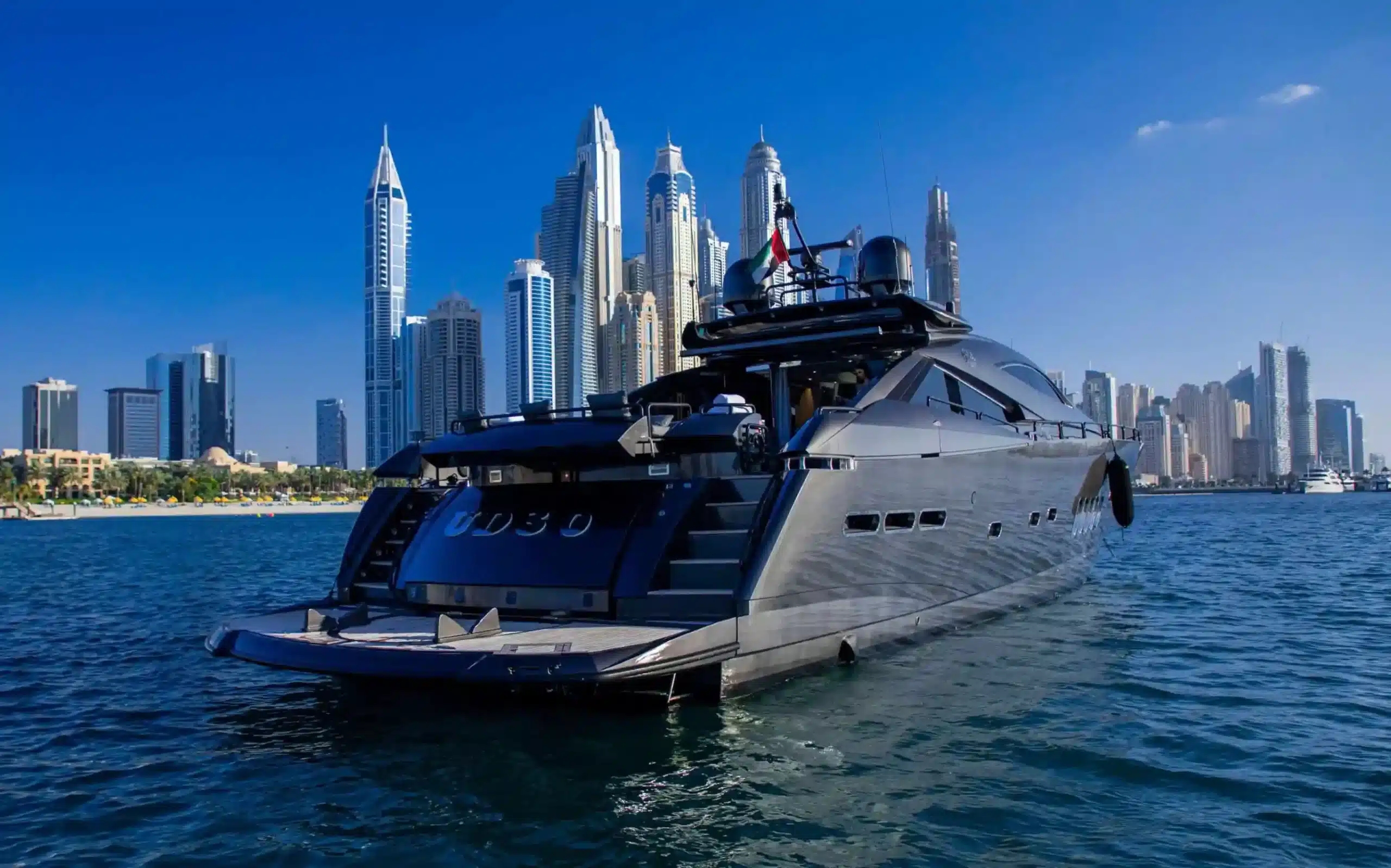 Black Predator 95 yacht rental Dubai photo 2