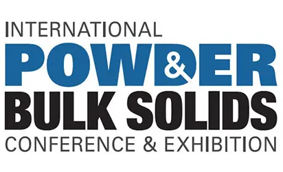 Logo for the International Power &amp; Bulk Solids Conference &amp; Exhibition (conference and exhibition about bulk solids).