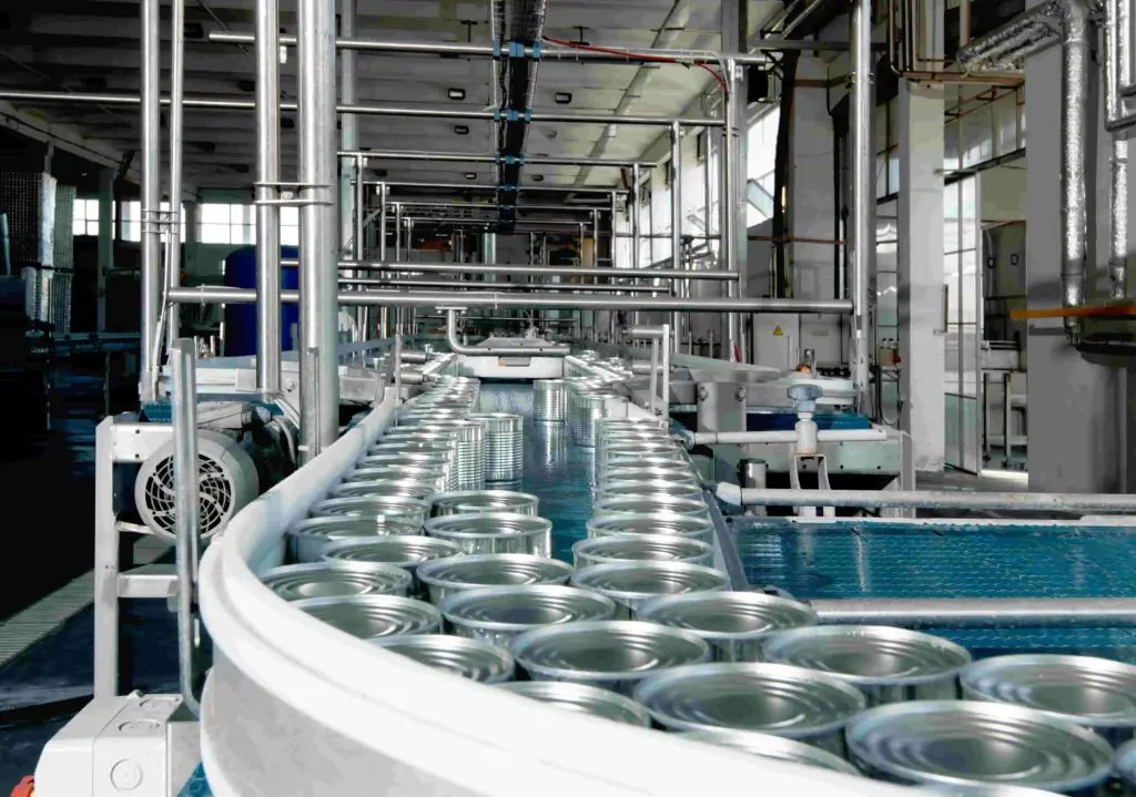 Ligne de production d'aliments en conserve