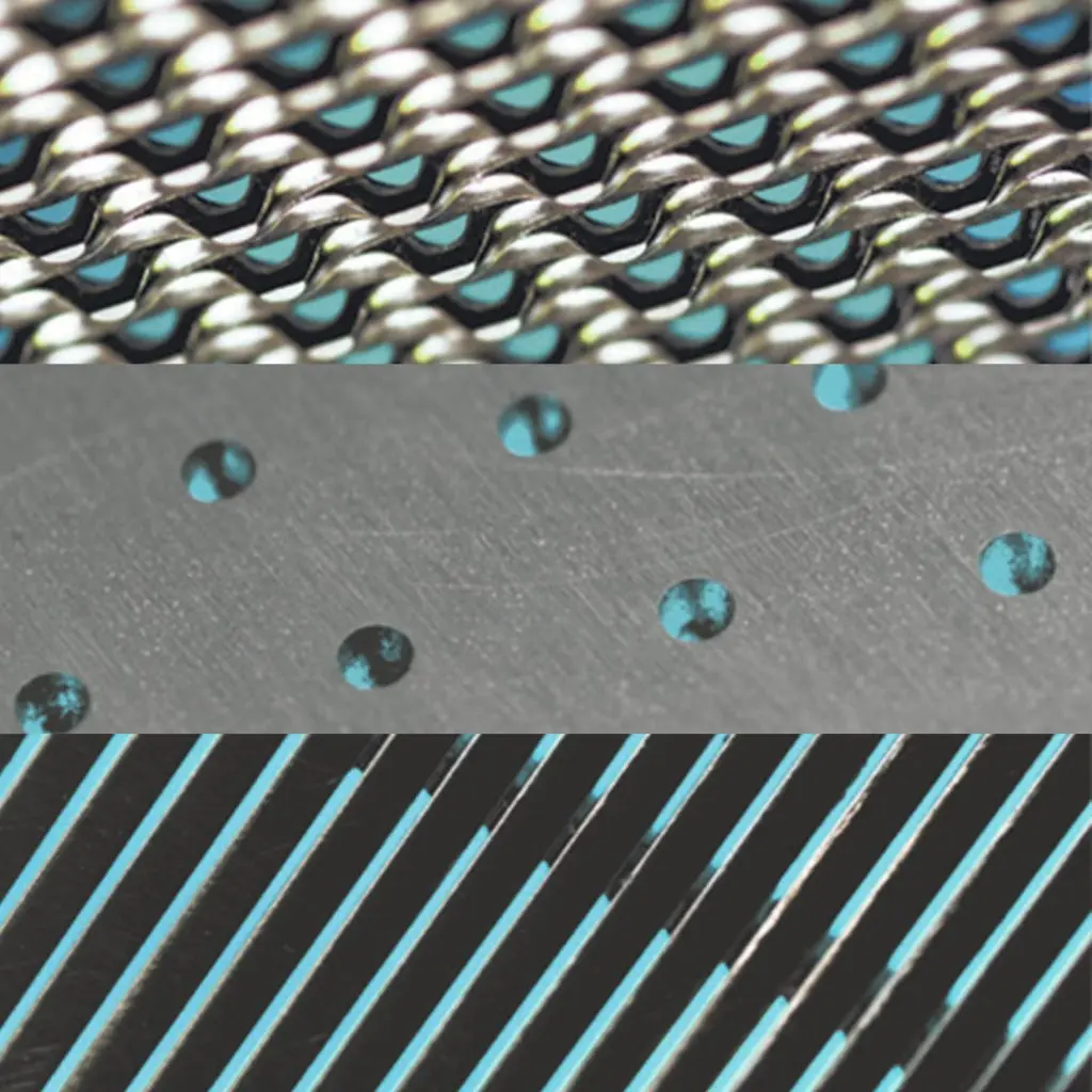 Carrier Vibrating deck patterns screens for processing drying cooling screening dewatering