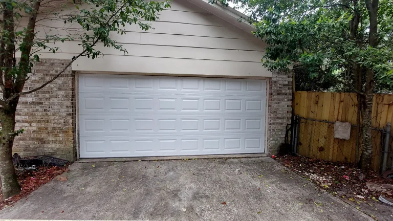 four-section sectional garage door