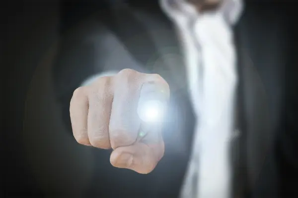 man shining light to symbolize exposing misconceptions about divorce