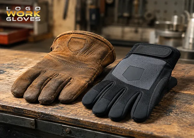 Debossed vs Heat Transfer Logo Printing on Work Gloves