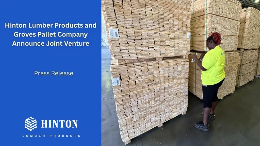 Press Release Groves Pallet Company Joint Venture