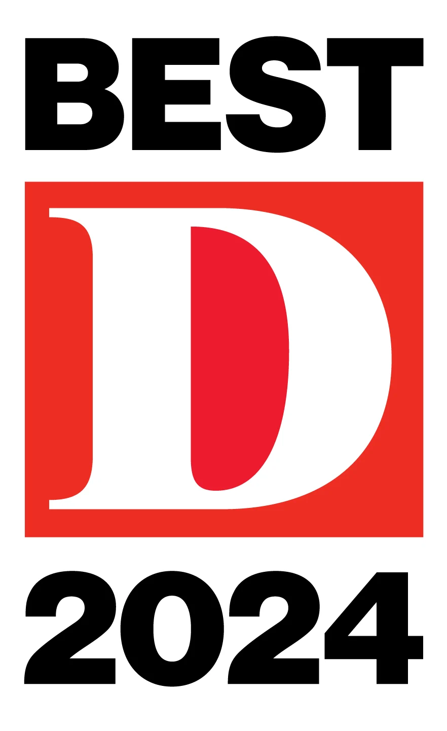 D Best 2024 award badge