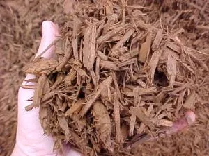 colored dark brown mulch