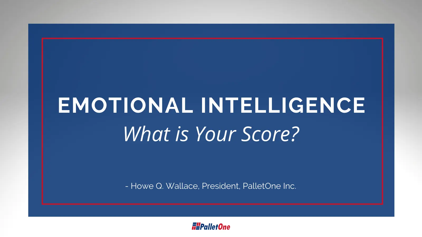 EMOTIONAL INTELLIGENCE CHECKLIST