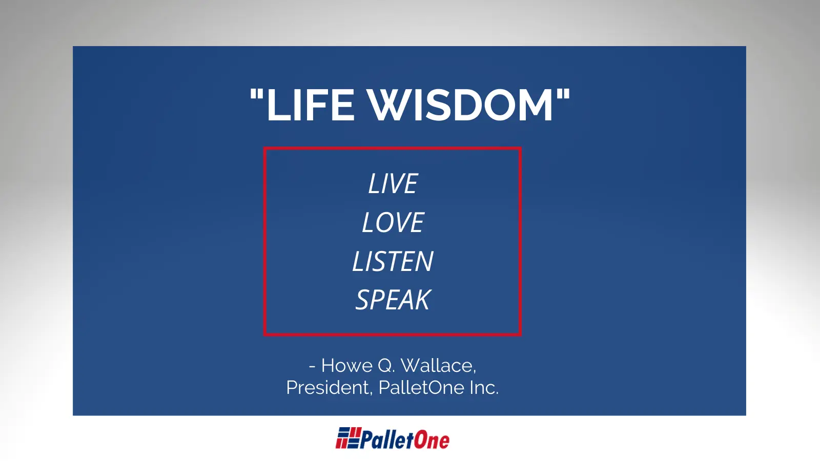 LIFE WISDOM