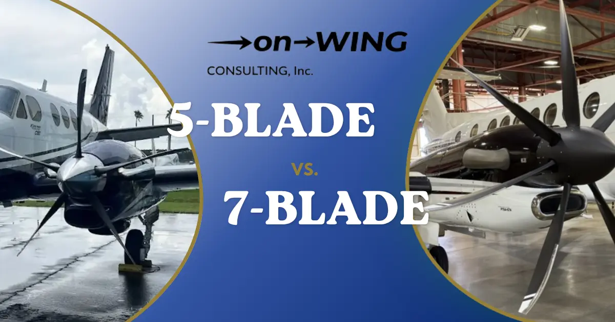 5-blade vs 7-blade Whisper Prop King Air
