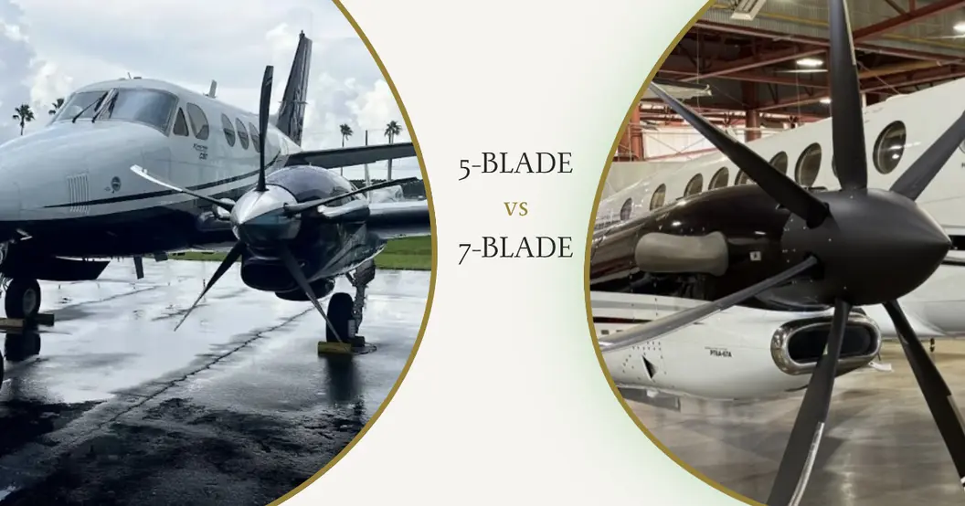king-air-propeller-upgrade-5-blade-vs-7-blade-on-wing (1) 5-blade vs 7-blade Whisper Prop King Air