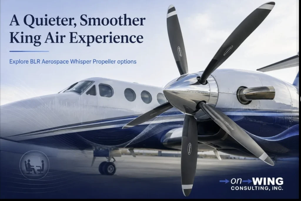 King Air 350 replacement winglets upgrade with BLR STC