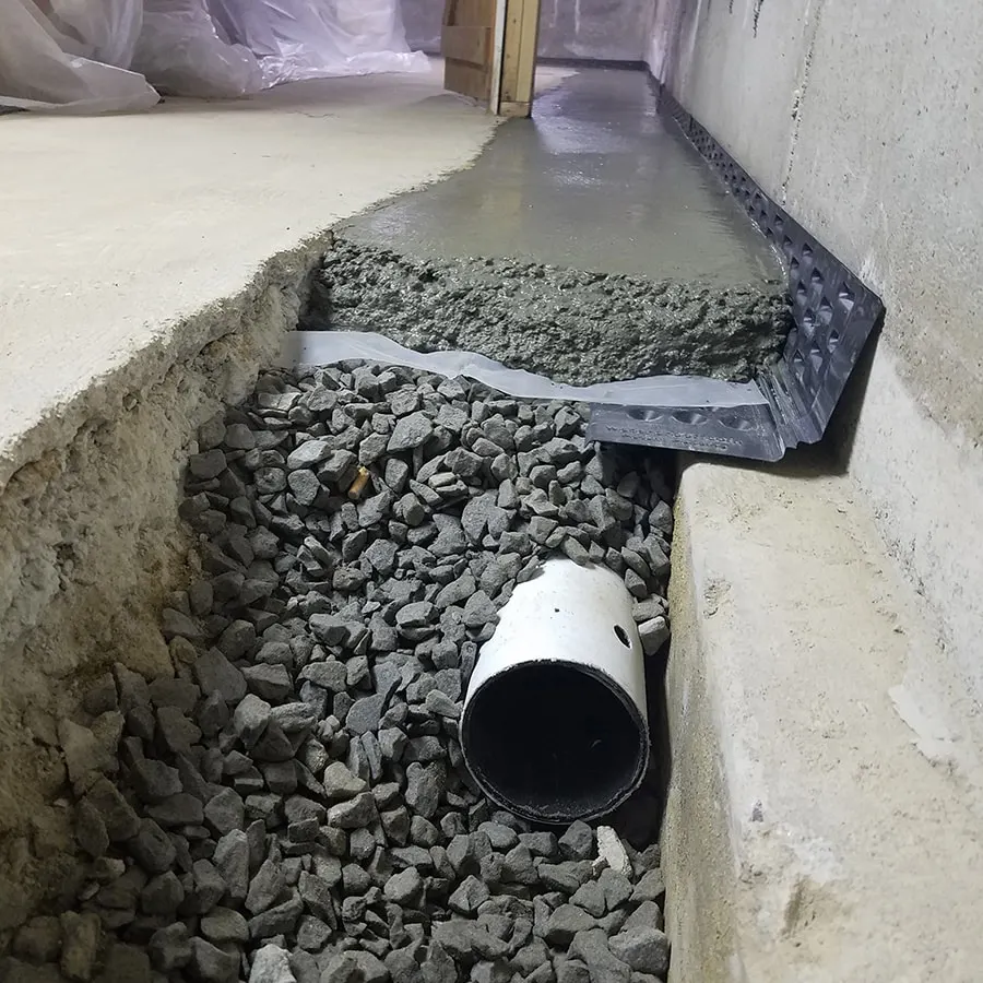 the benefits of interior drainage systems for a dry basement, basement waterproofing new jersey