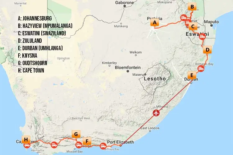 South Africa Adventure Tour