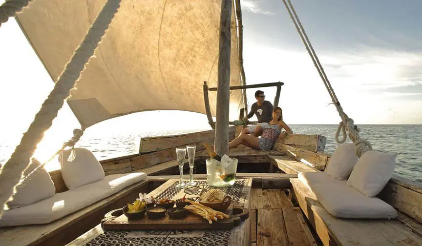Sailing Off The Coast of Zanzibar