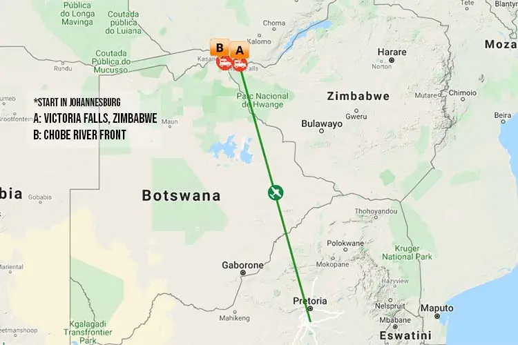 Victoria Falls and Chobe Fly-In Tour