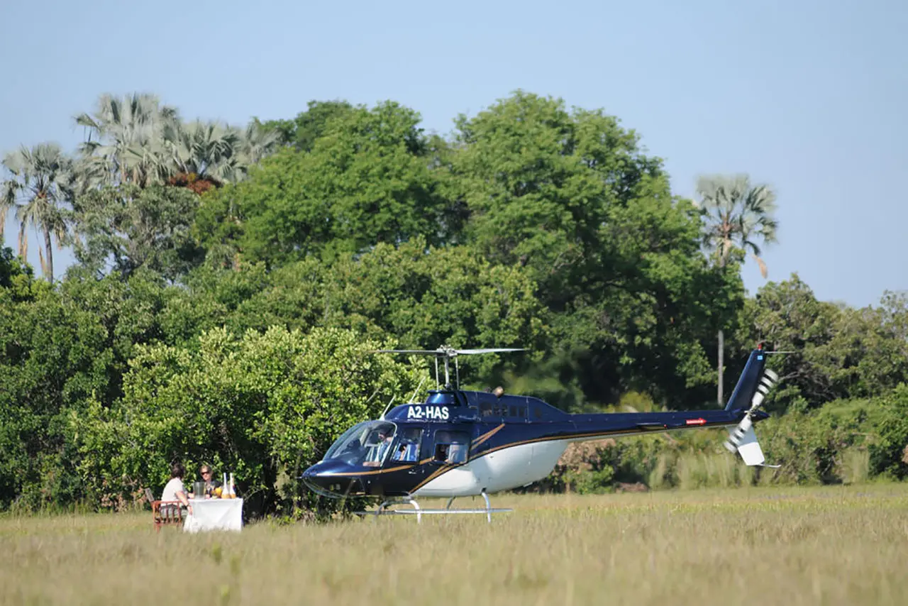 Helicopter Ride and Breakfast Okavango Delta