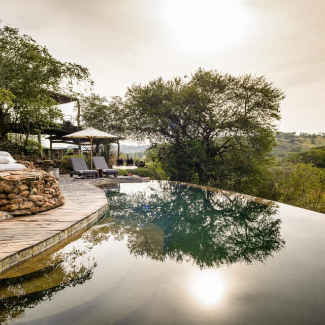 pool at a lodge