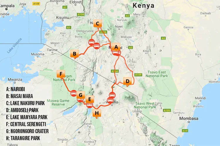 Best of Kenya & Tanzania safari tour