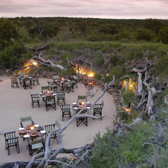 dinner at lodge