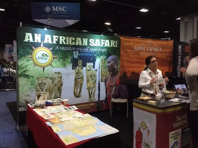 Travel & Adventure Show 2019 Safari Ventures booth