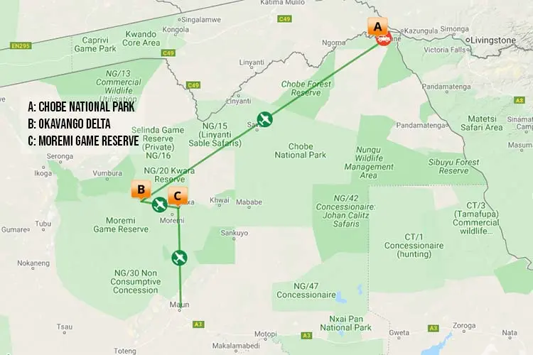 Best of Botswana tour