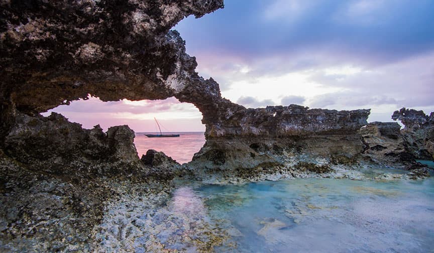 Zanzibar Sunset Coastal View