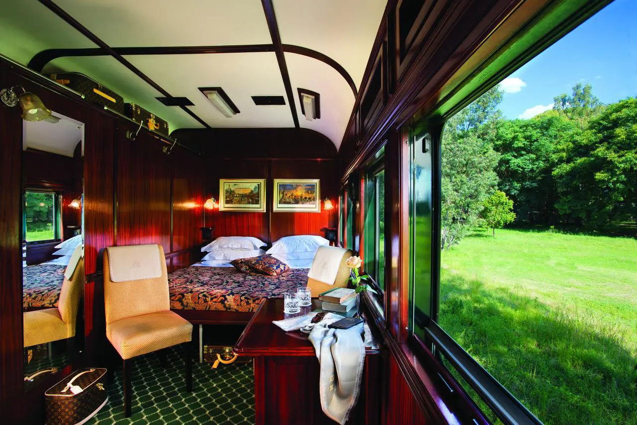bedroom inside rovos rail train