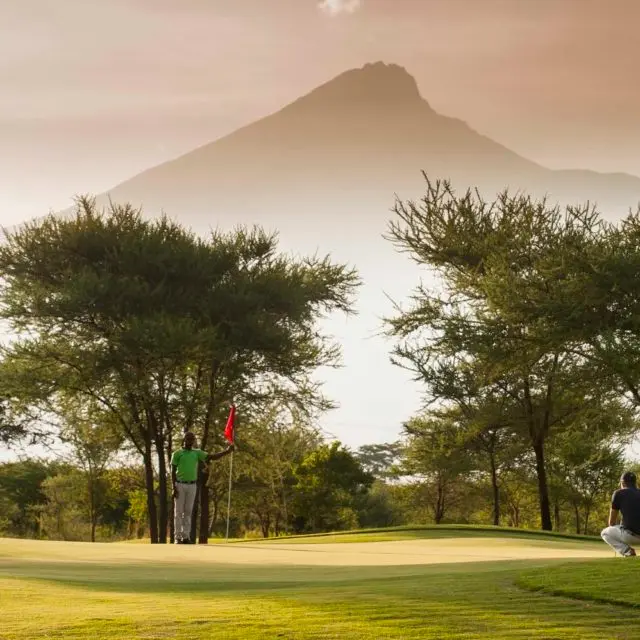 Golfers playing at Kilimanjaro golf course