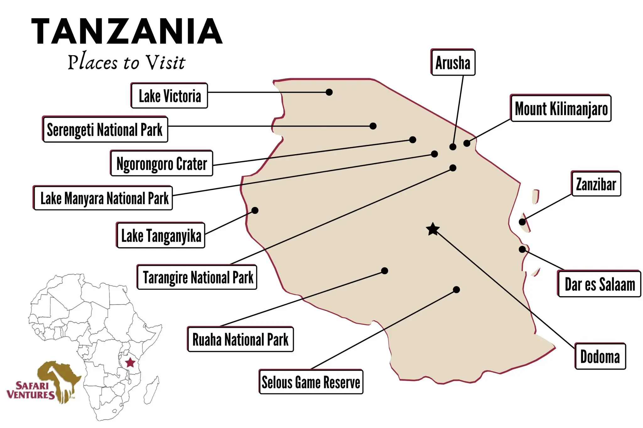 Places to visit in Tanzania
