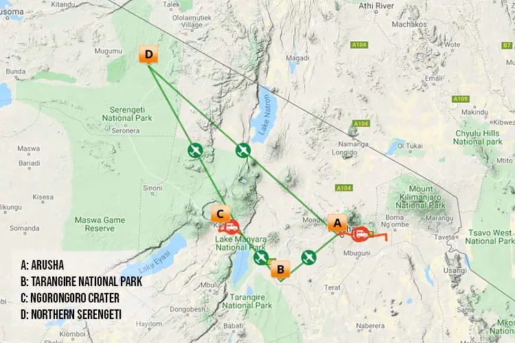 Tanzania Sky Safari Tour