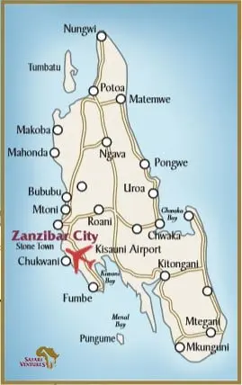 zanzibar map