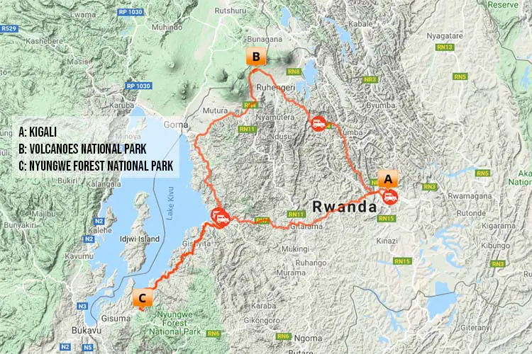 Gorilla and Chimp Trek in Rwanda Tour