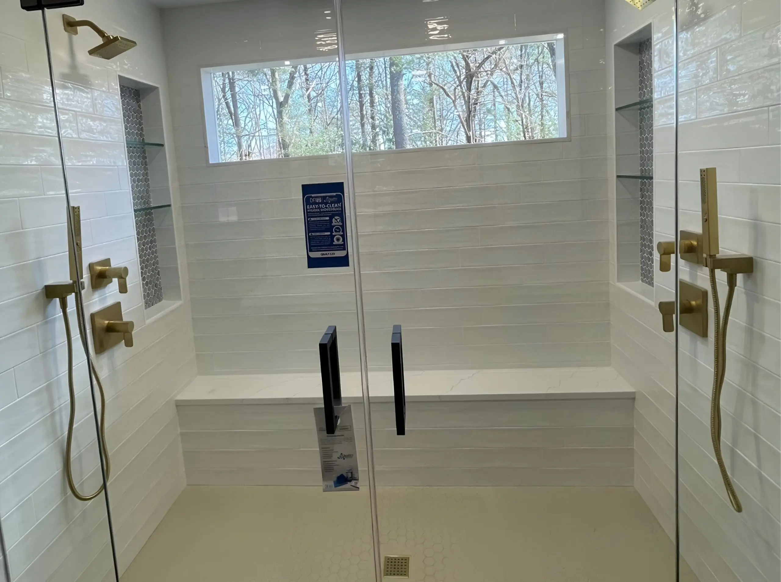 Bright bathroom makeover with natural light