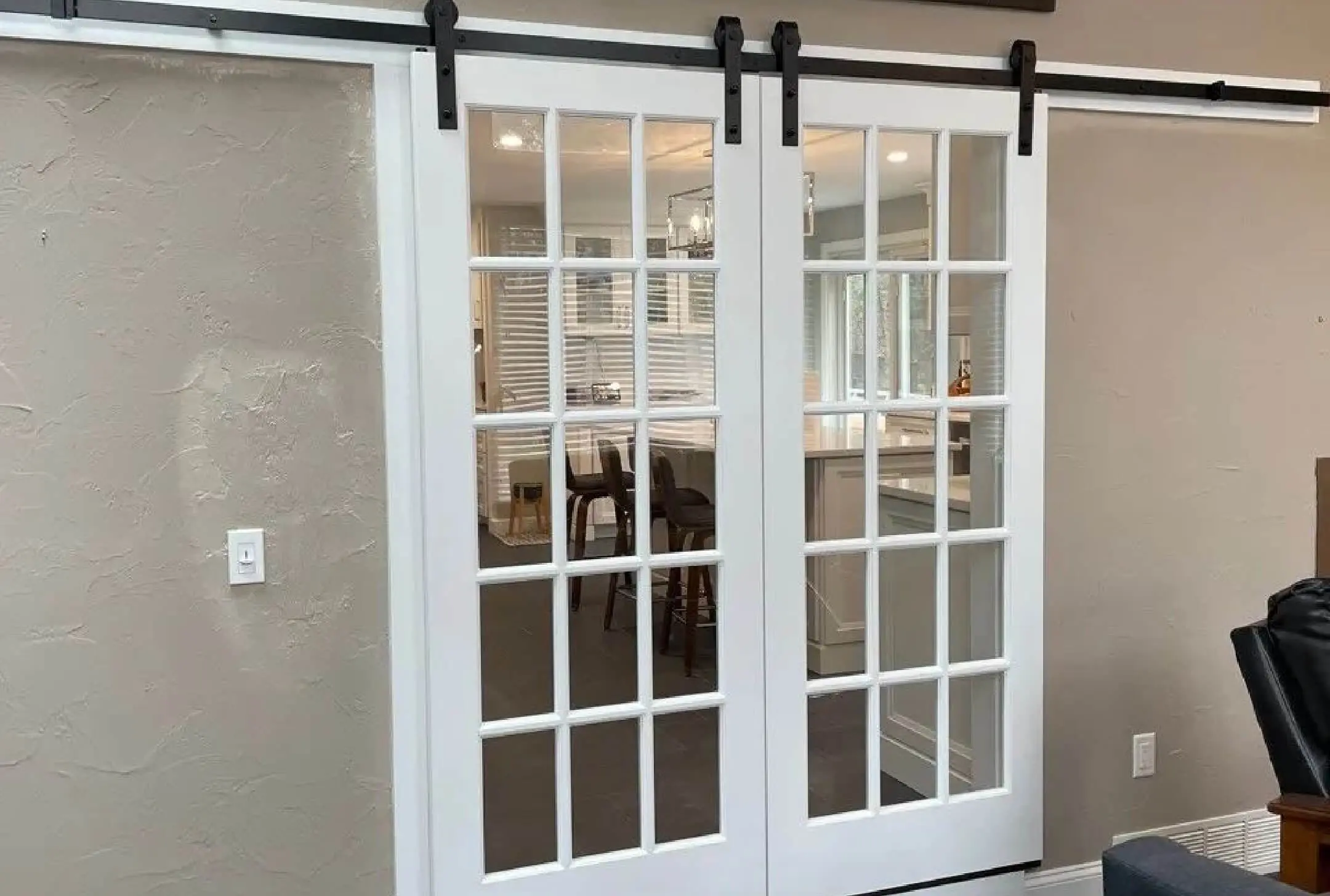 Modern double pane door installed door replacement Framingham MA