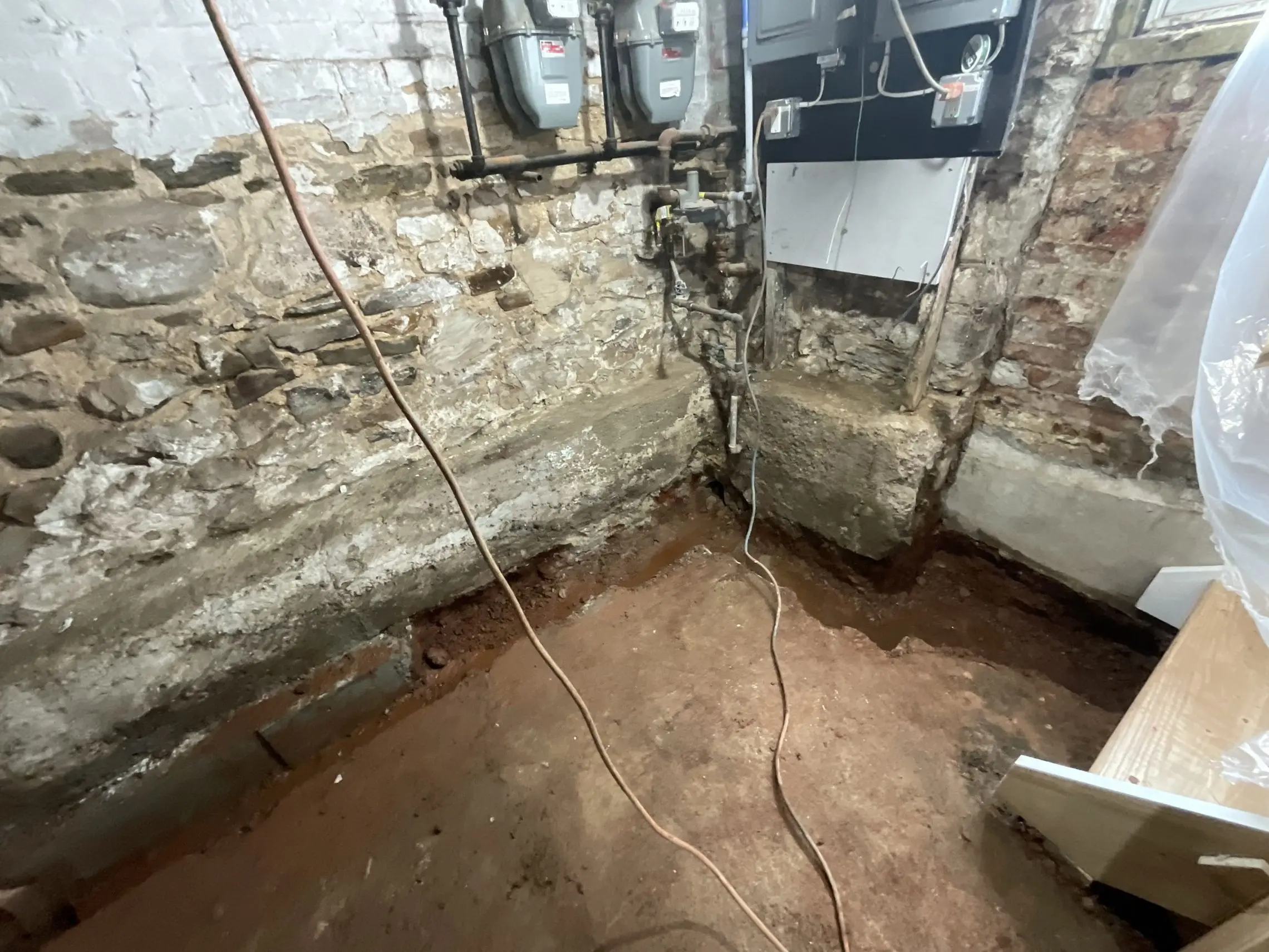 Basement waterproofing