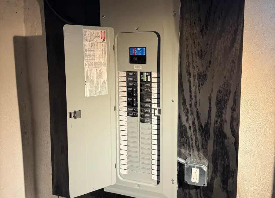 indoor electrical panel installation
