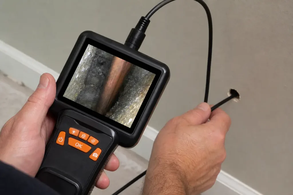 Borescope wall inspection for hidden water damage in Louisville KY