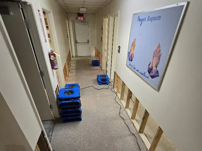 Commercial Hallway Water Mitigation Louisville KY