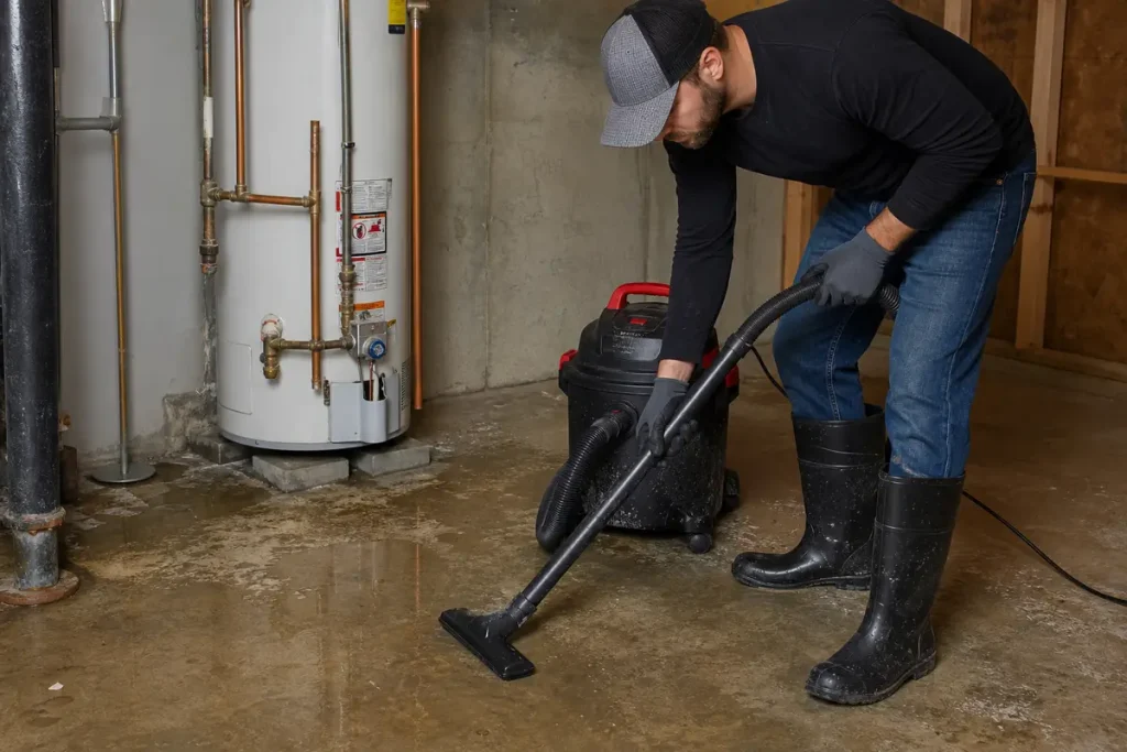 DIY basement water removal techniques in Louisville KY