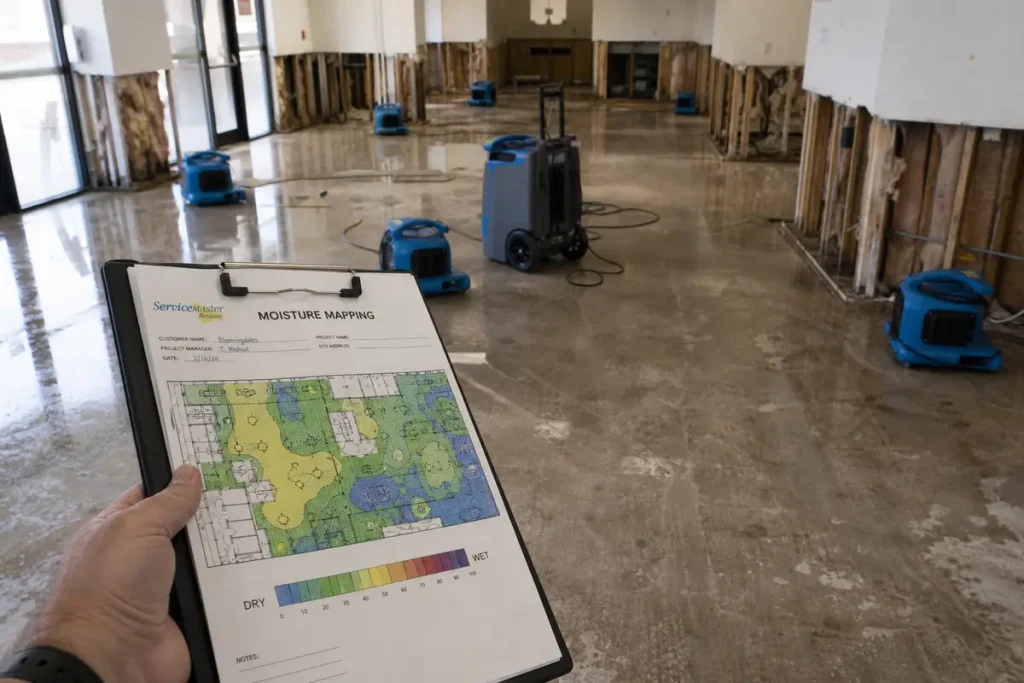 Emergency structural drying services in Louisville KY commercial space